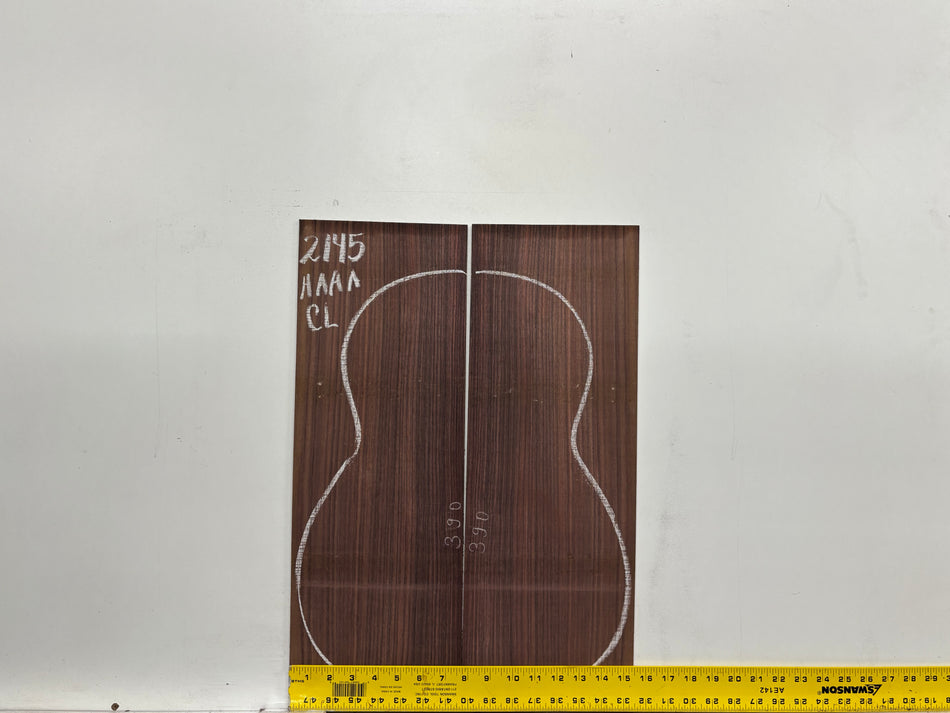 East Indian Rosewood Classical AAAA Grade Guitar Back & Side Set #2145 - Exotic Wood Zone
