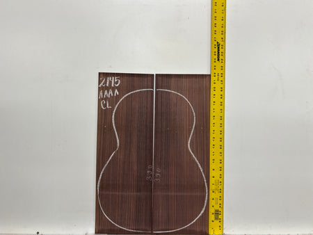 East Indian Rosewood Classical AAAA Grade Guitar Back & Side Set #2145 - Exotic Wood Zone