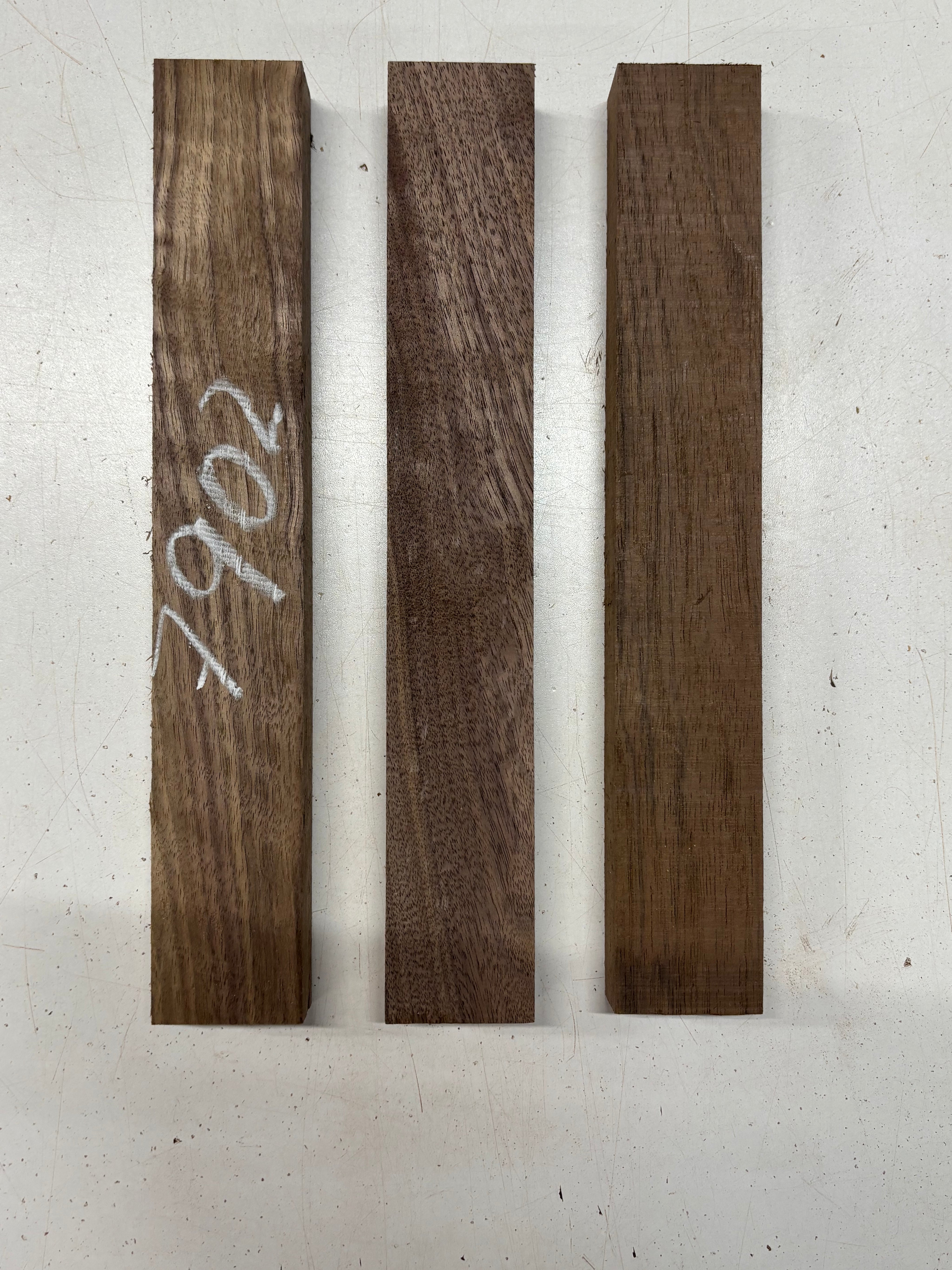 3 Pack, Black Walnut Thin Stock Lumber 12" x 1-7/8" x 1" #7902 - Exotic Wood Zone