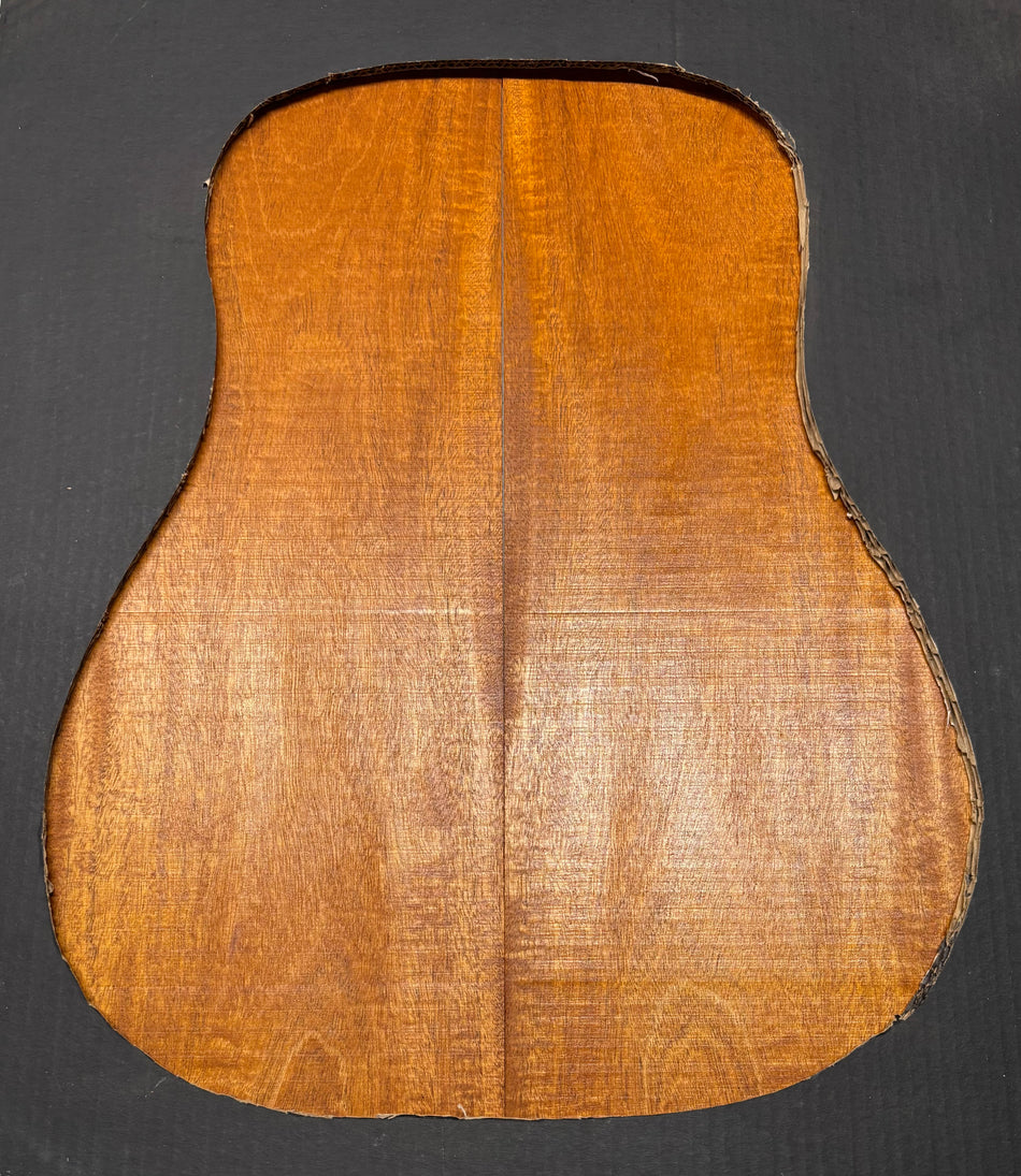 Flame Genuine Mahogany Dreadnought Guitar Back & Side Set #4041