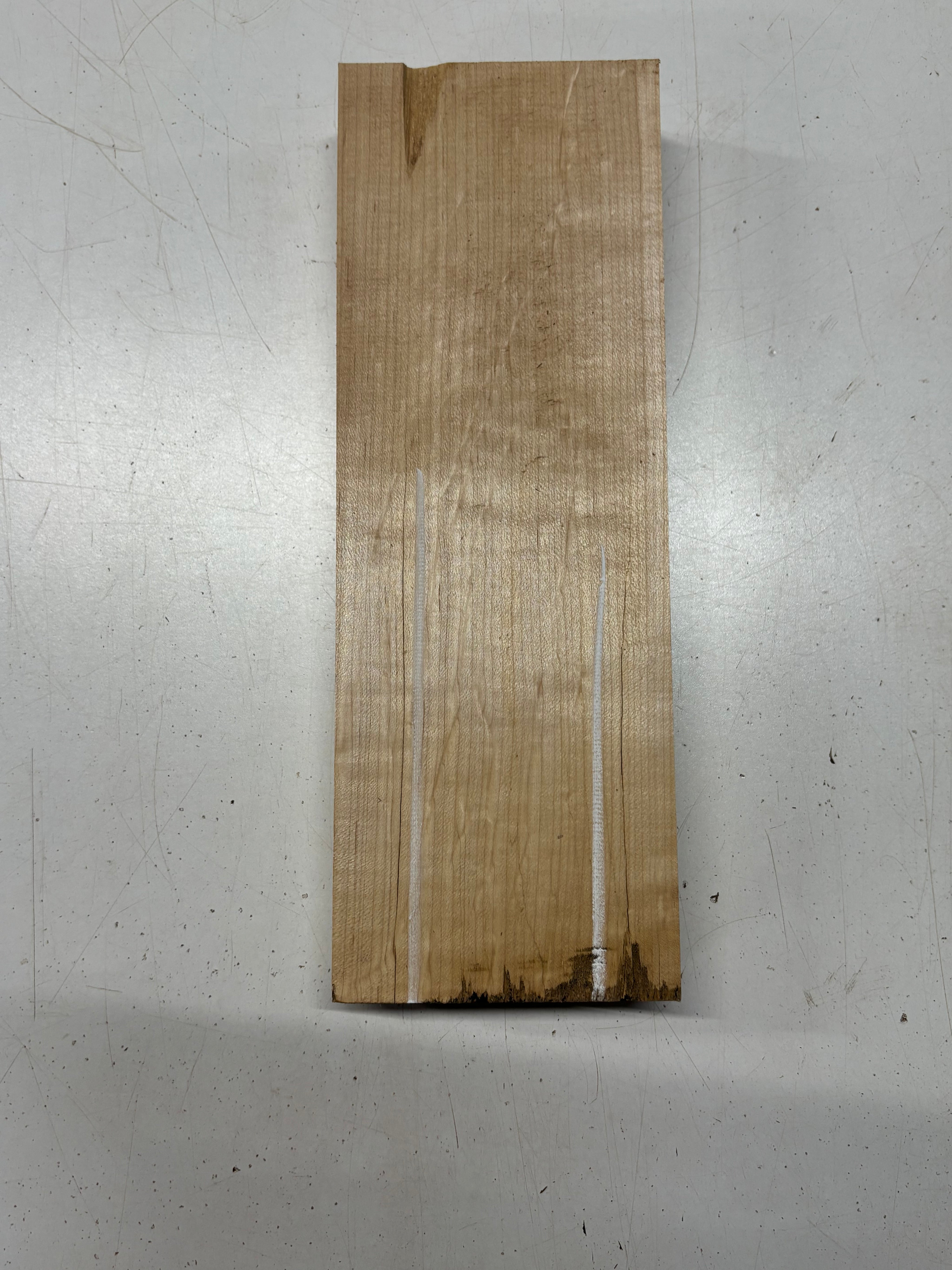 1 Piece Hard Maple Lumber Board Blank 13" x 4-5/8" x 1-7/8" #7904 - Exotic Wood Zone