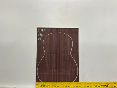 East Indian Rosewood Classical AAAA Grade Guitar Back & Side Set #2147 - Exotic Wood Zone