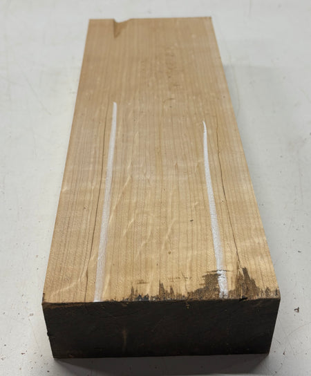 1 Piece Hard Maple Lumber Board Blank 13" x 4-5/8" x 1-7/8" #7904 - Exotic Wood Zone