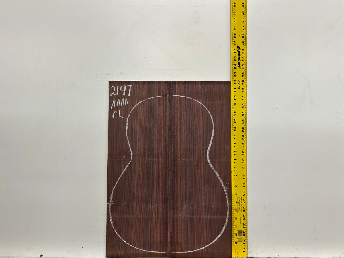 East Indian Rosewood Classical AAAA Grade Guitar Back & Side Set #2147 - Exotic Wood Zone