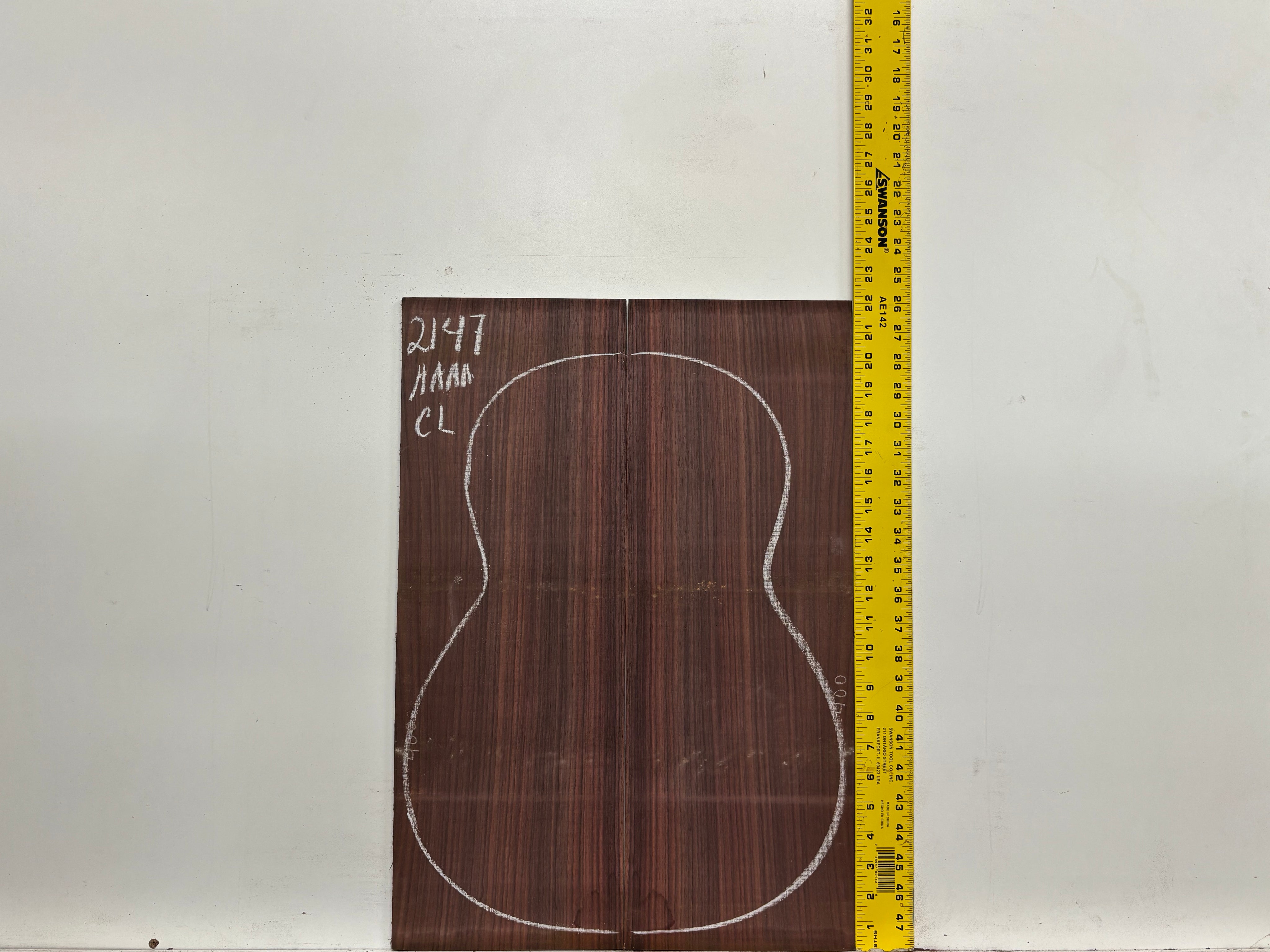 East Indian Rosewood Classical AAAA Grade Guitar Back & Side Set #2147 - Exotic Wood Zone