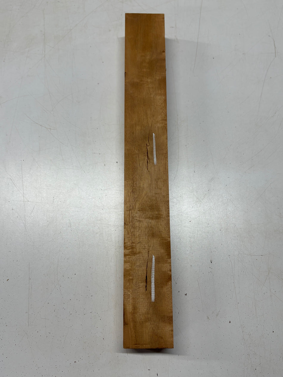 1 Piece, Flame Honduras Mahogany Guitar Neck Blank 22" x 2-7/8" x 2-1/2" #7905 - Exotic Wood Zone