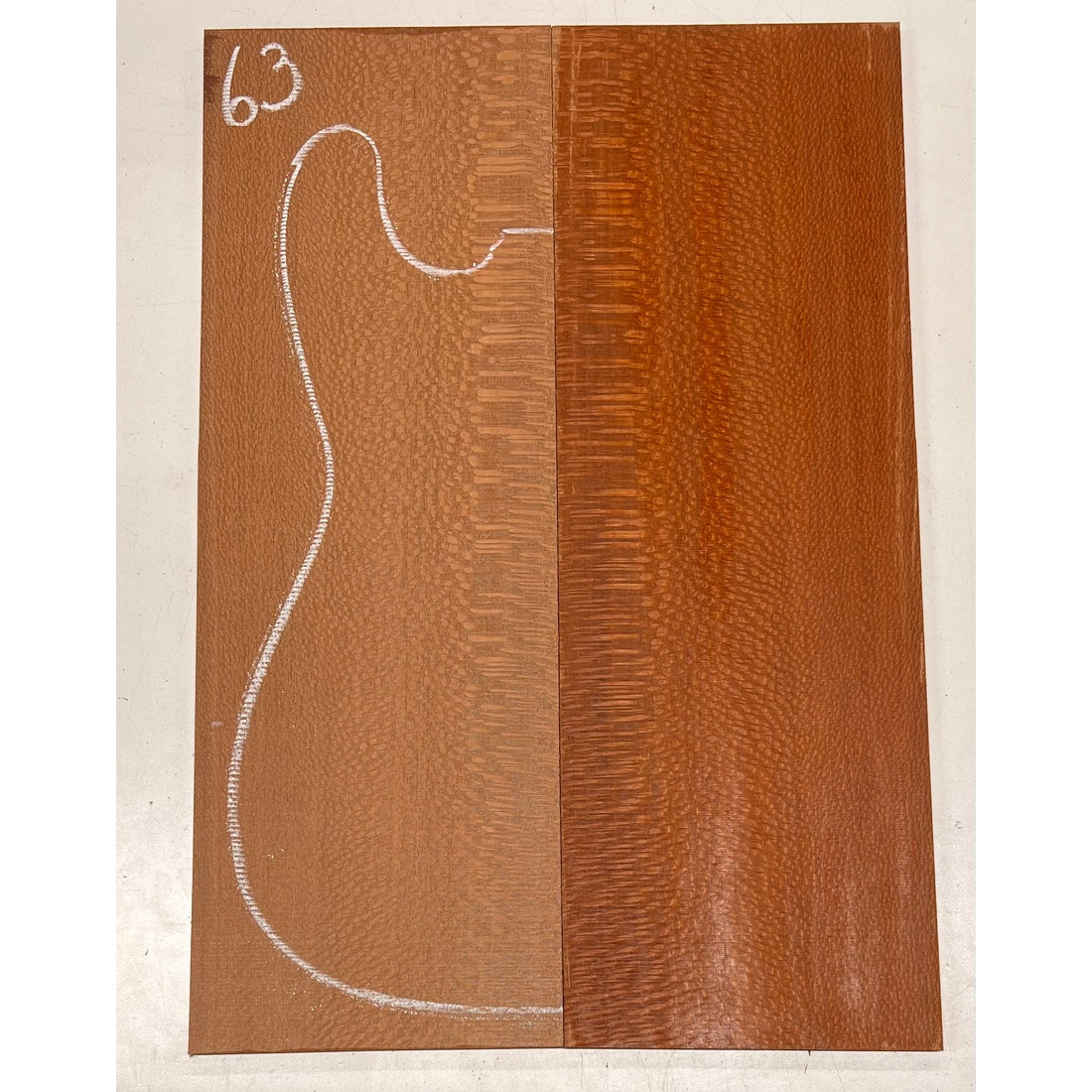 Leopardwood Bookmatched Guitar Drop Tops 21" x 7-1/4" x 1/4" #63 - Exotic Wood Zone - Buy online Across USA 