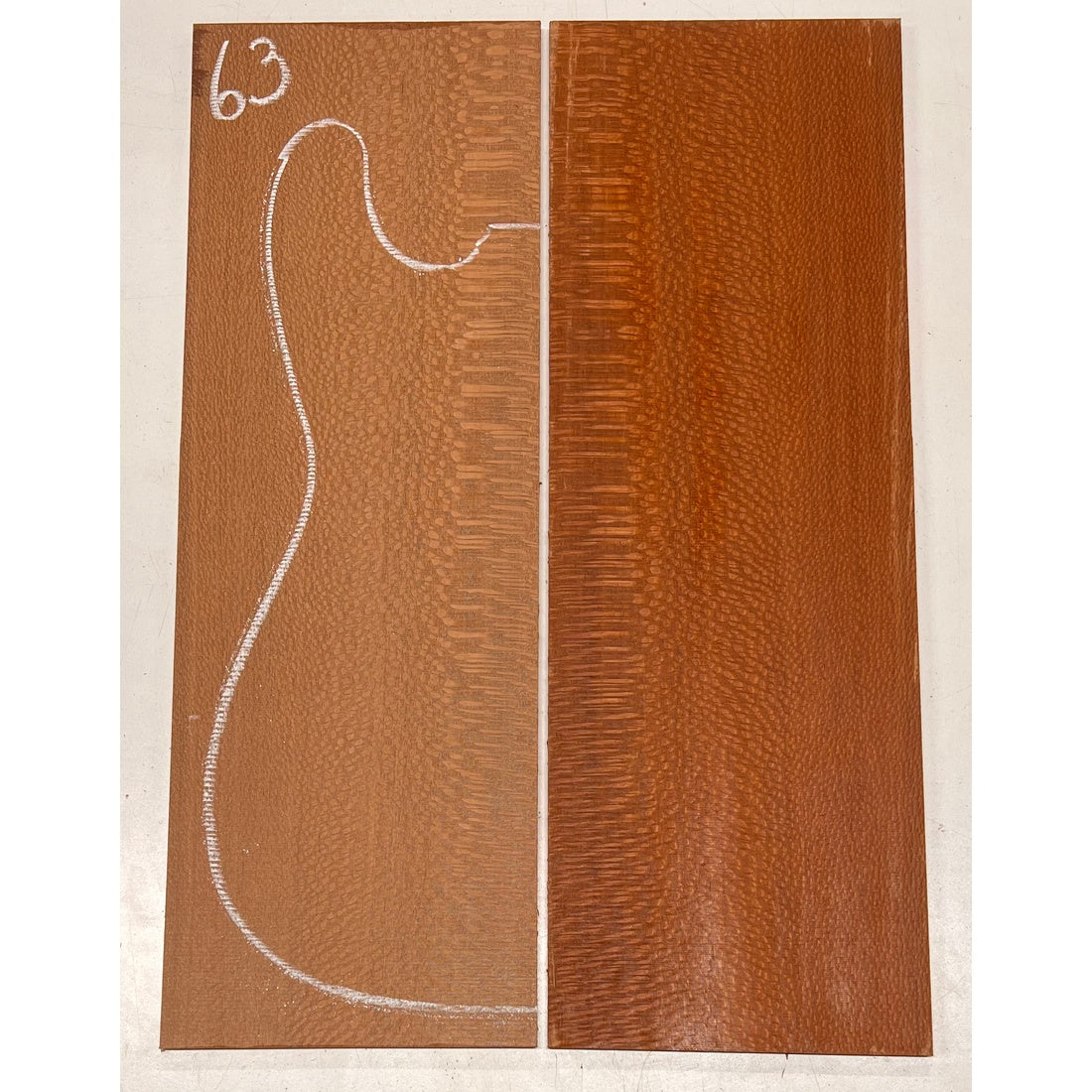 Leopardwood Bookmatched Guitar Drop Tops 21" x 7-1/4" x 1/4" #63 - Exotic Wood Zone - Buy online Across USA 