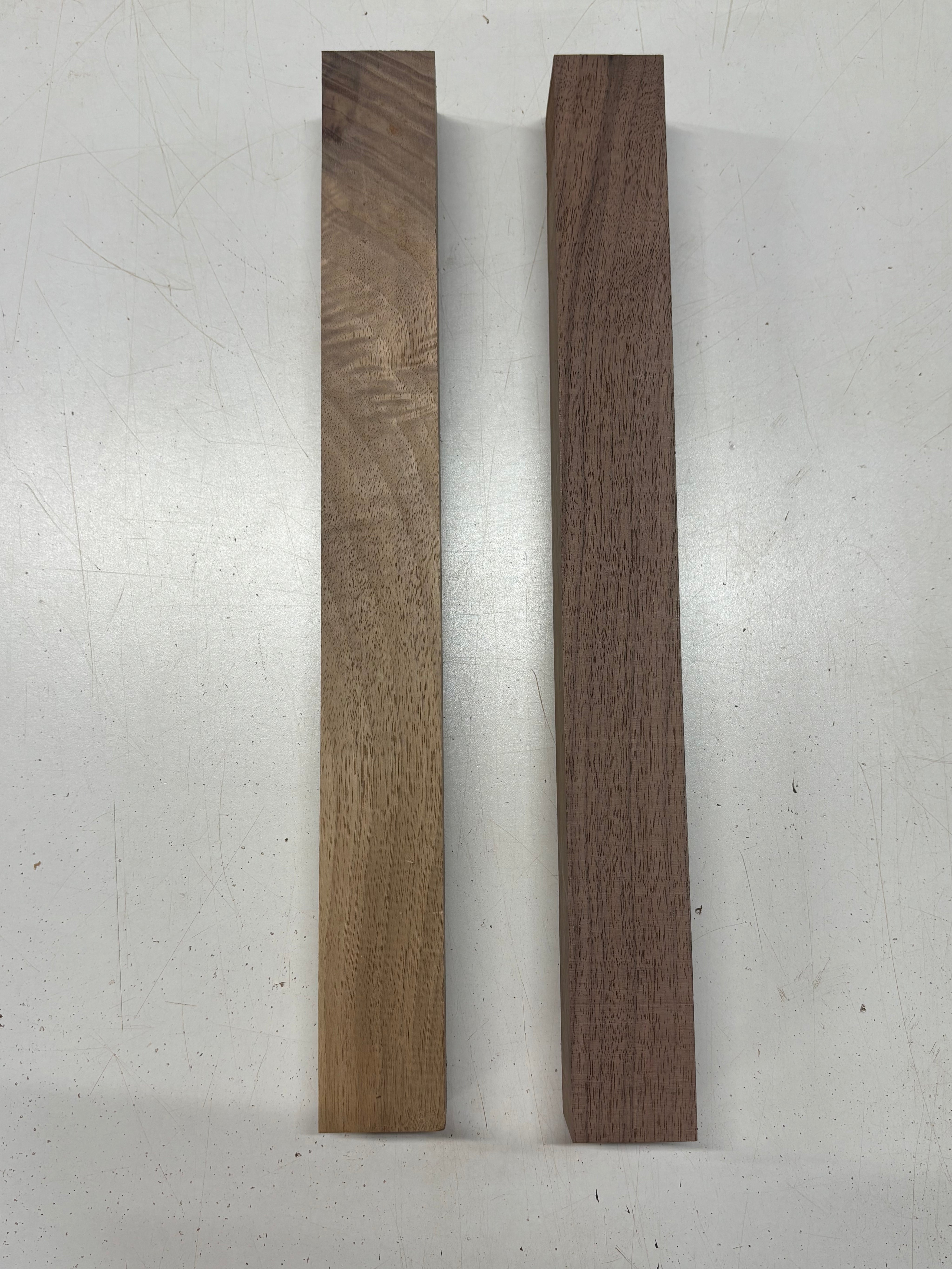 2 Pack, Black Walnut Turning Wood Blanks 18" x 2" x 1-7/8" #7906 - Exotic Wood Zone