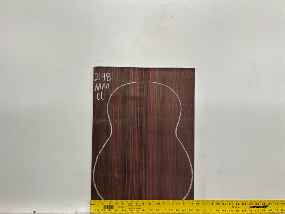 East Indian Rosewood Classical AAAA Grade Guitar Back & Side Set #2148 - Exotic Wood Zone