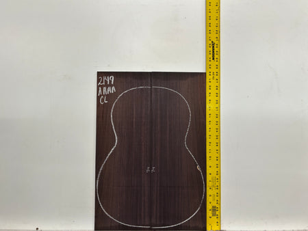 East Indian Rosewood Classical AAAA Grade Guitar Back & Side Set #2149 - Exotic Wood Zone