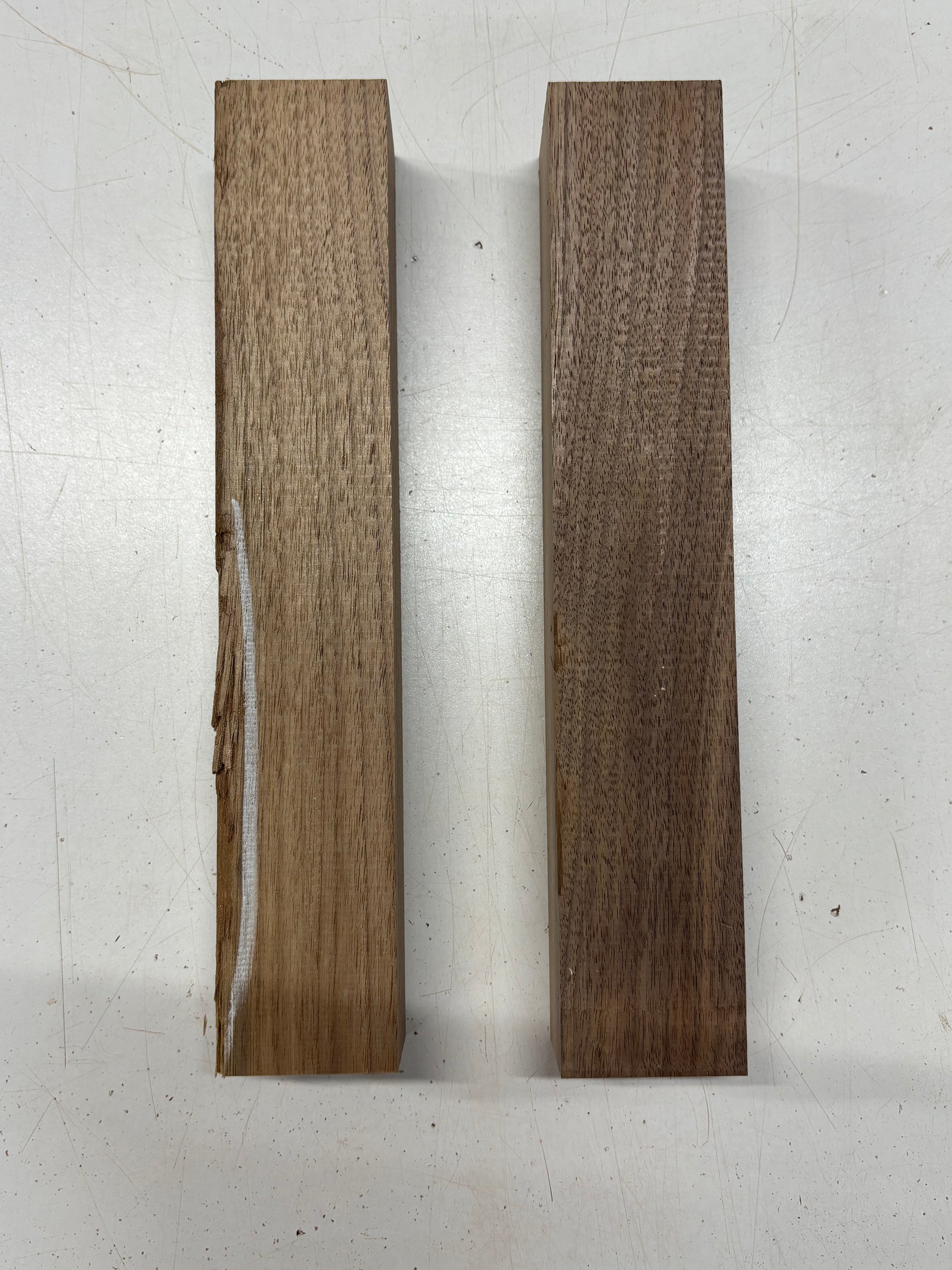 2 Pack, Black Walnut Turning Wood Blanks 12" x 2" x 2" #7909 - Exotic Wood Zone