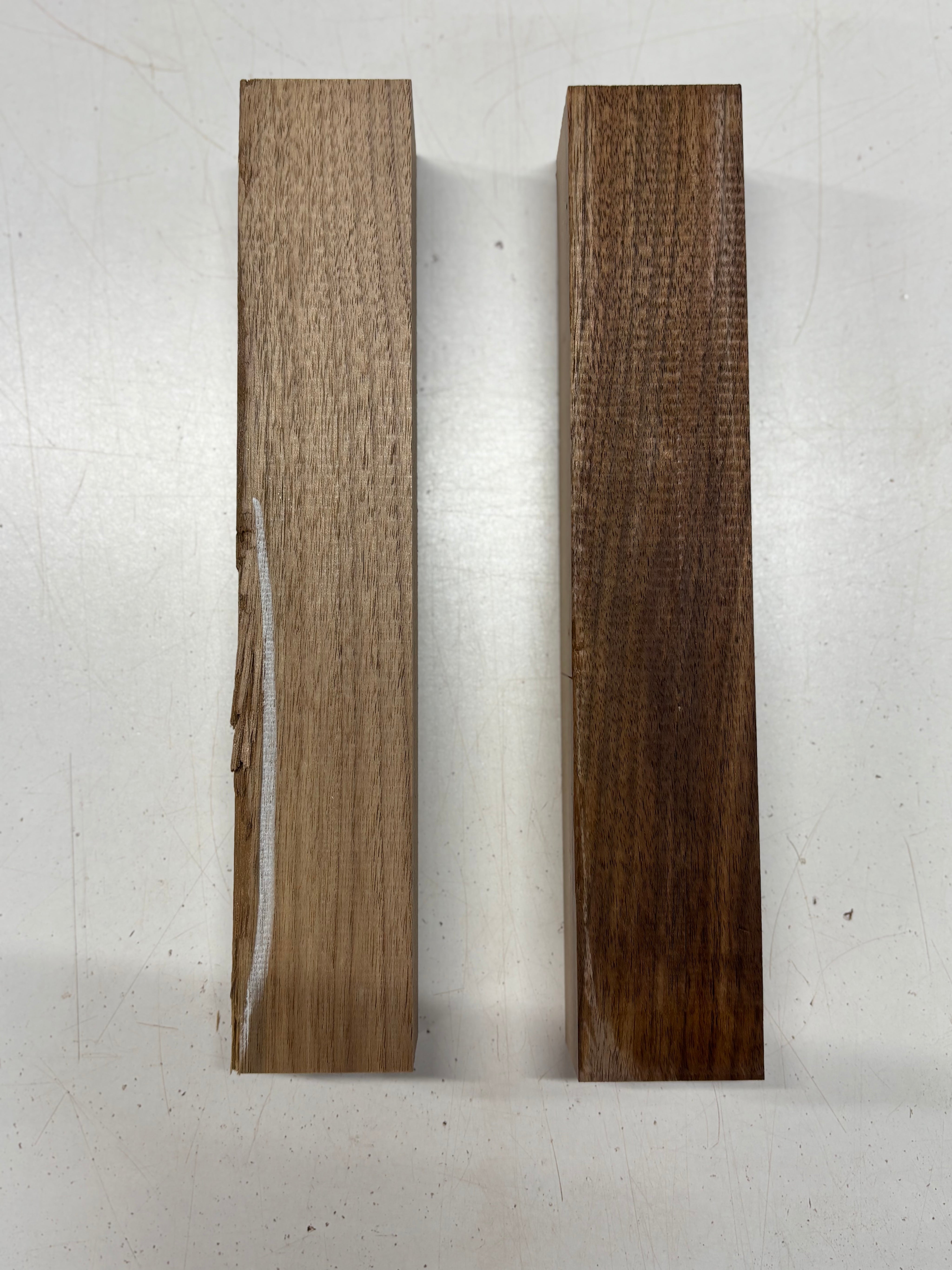 2 Pack, Black Walnut Turning Wood Blanks 12" x 2" x 2" #7909 - Exotic Wood Zone