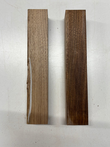 2 Pack, Black Walnut Turning Wood Blanks 12" x 2" x 2" #7909 - Exotic Wood Zone