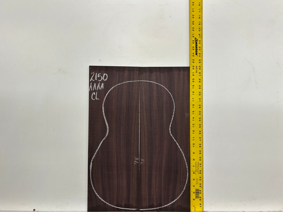 East Indian Rosewood Classical AAAA Grade Guitar Back & Side Set #2150 - Exotic Wood Zone