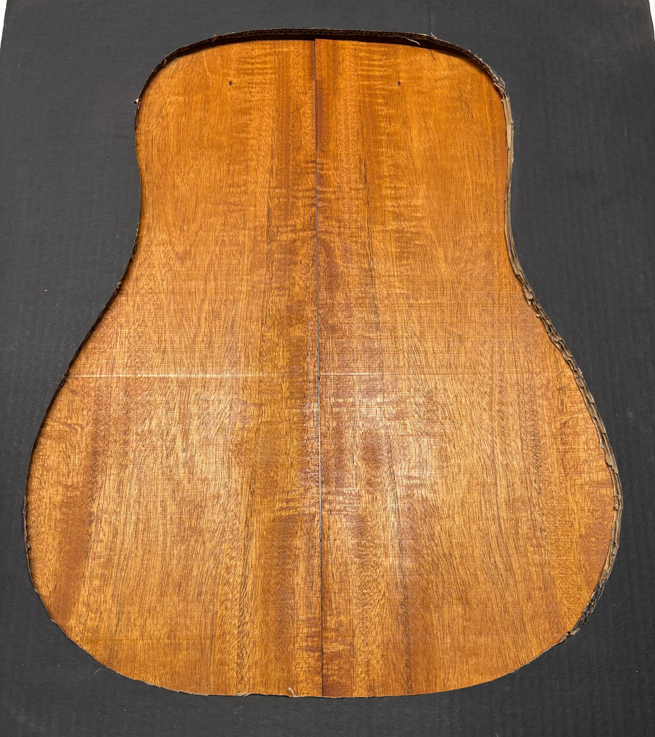 Flame Genuine Mahogany Dreadnought Guitar Back & Side Set #4045