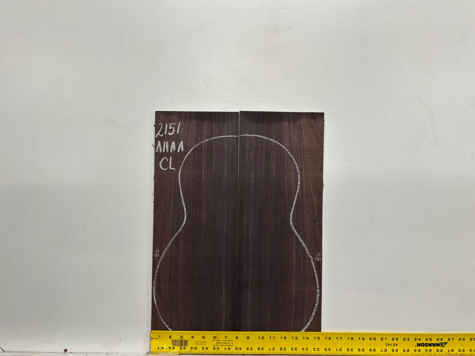 East Indian Rosewood Classical AAAA Grade Guitar Back & Side Set #2151 - Exotic Wood Zone