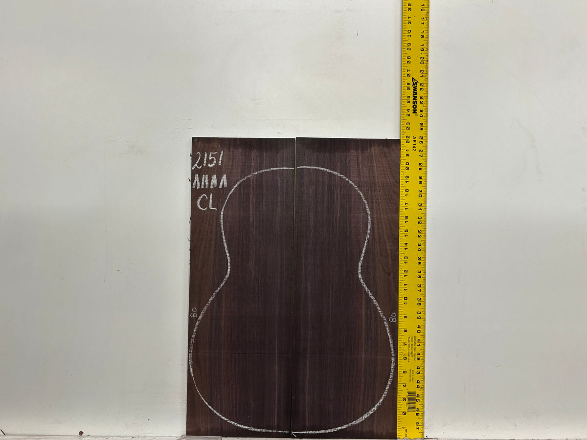 East Indian Rosewood Classical AAAA Grade Guitar Back & Side Set #2151 - Exotic Wood Zone