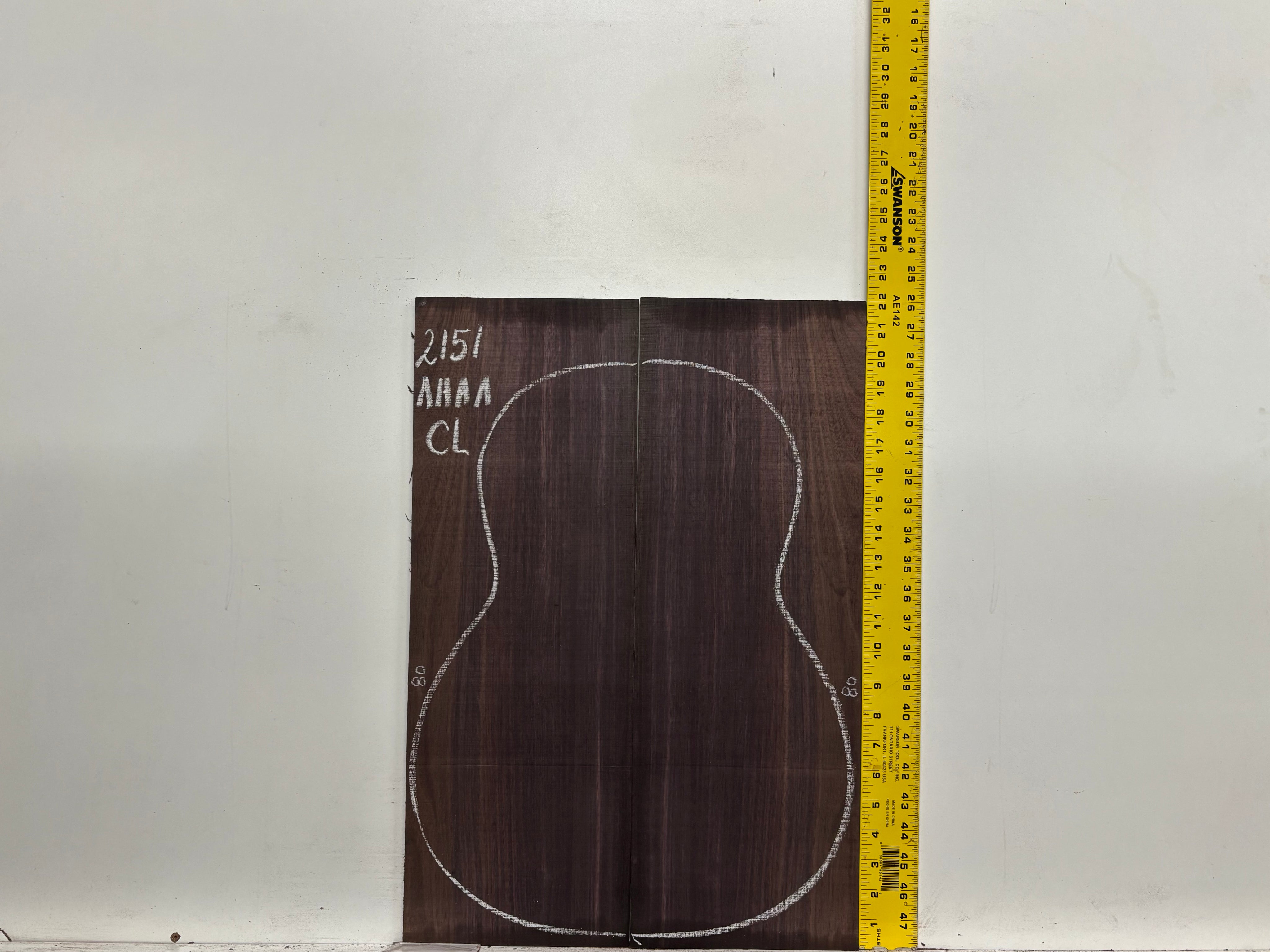 East Indian Rosewood Classical AAAA Grade Guitar Back & Side Set #2151 - Exotic Wood Zone