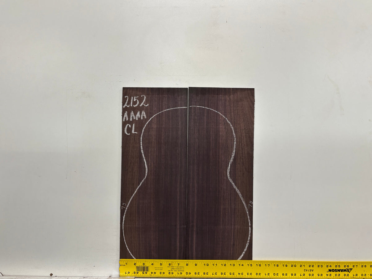 East Indian Rosewood Classical AAAA Grade Guitar Back & Side Set #2152 - Exotic Wood Zone