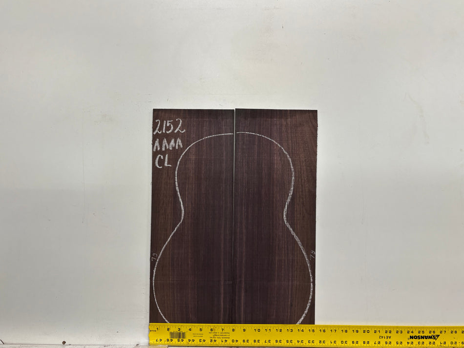 East Indian Rosewood Classical AAAA Grade Guitar Back & Side Set #2152 - Exotic Wood Zone