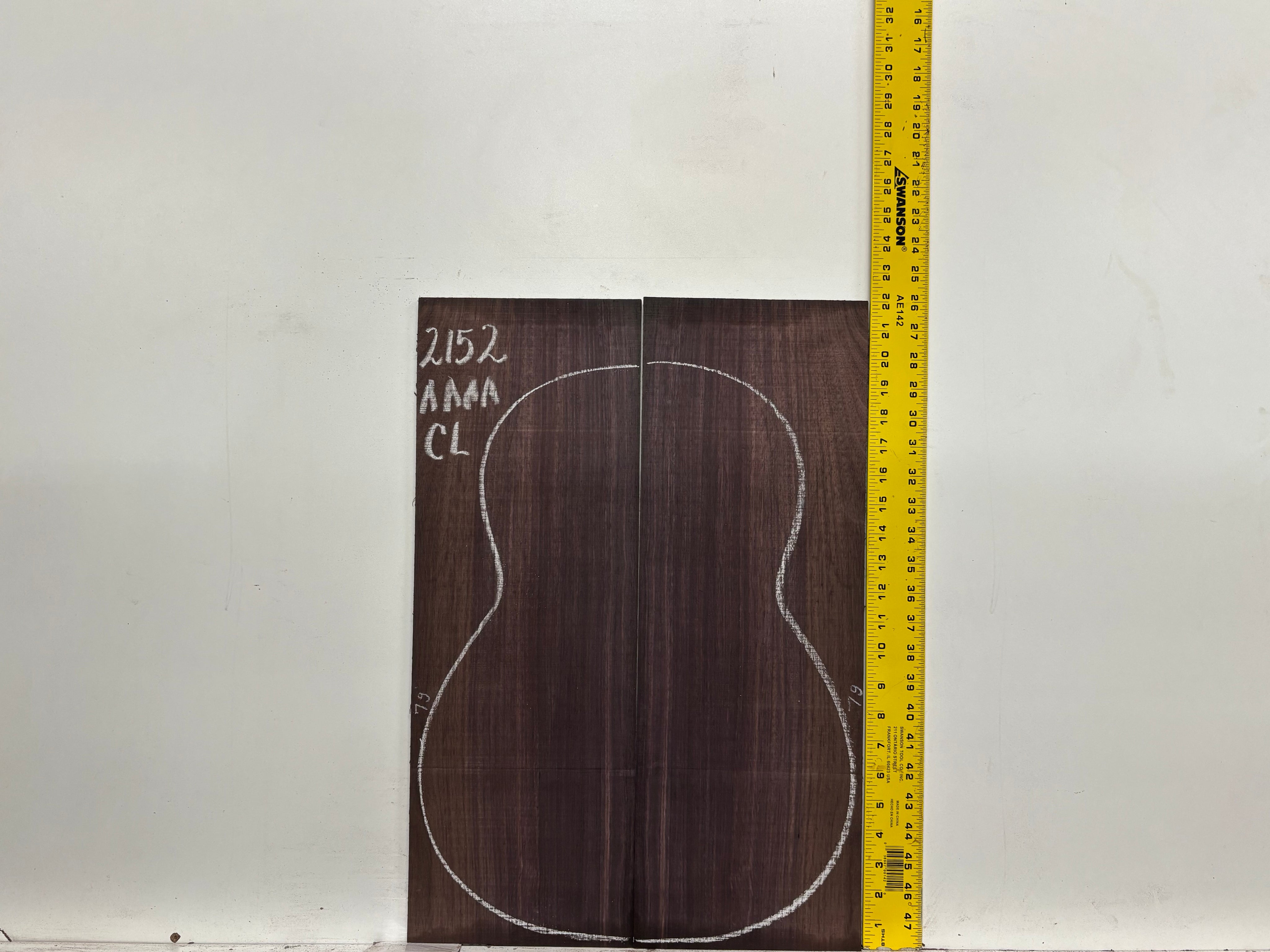 East Indian Rosewood Classical AAAA Grade Guitar Back & Side Set #2152 - Exotic Wood Zone