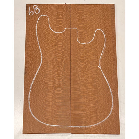 Leopardwood Bookmatched Guitar Drop Tops 21" x 7-1/4" x 1/4" #68 - Exotic Wood Zone - Buy online Across USA 