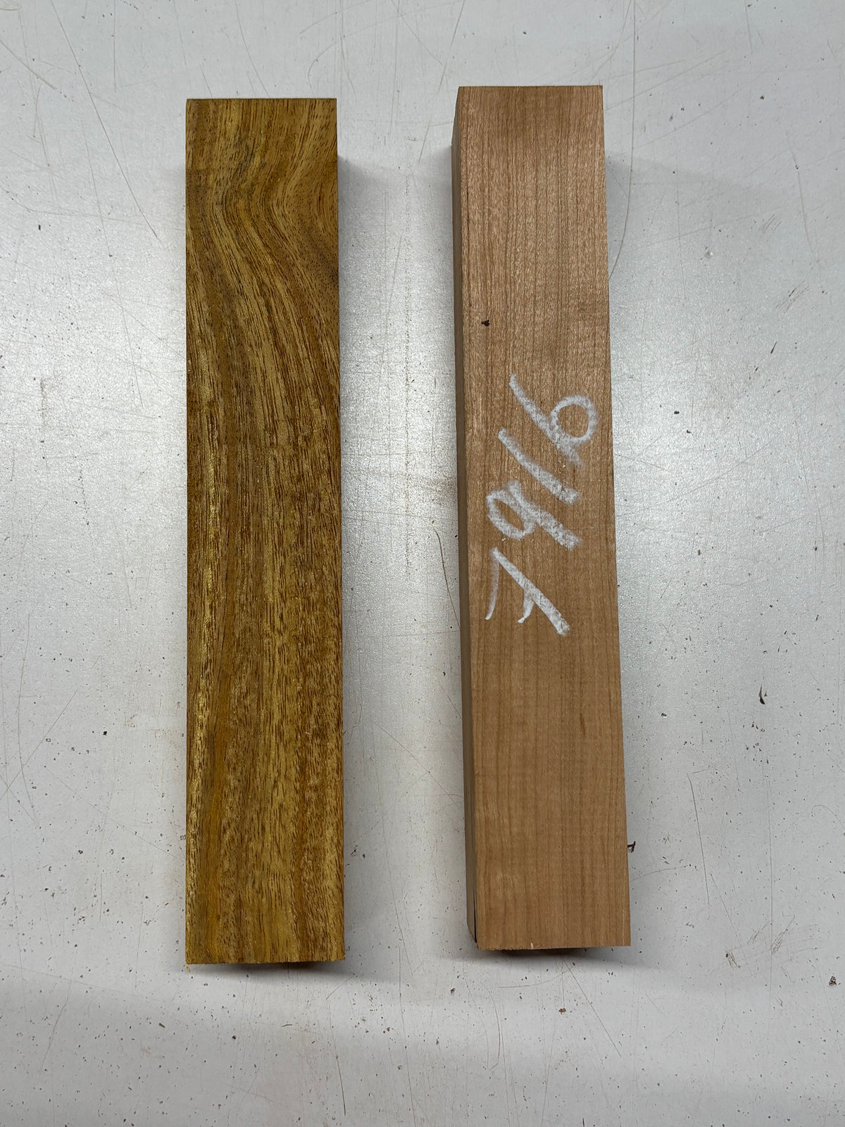 2 Pack 2 Species Cherry + Osage Orange Turning Wood Blanks 11" x 1-7/8" x 1-7/8" #7916 - Exotic Wood Zone