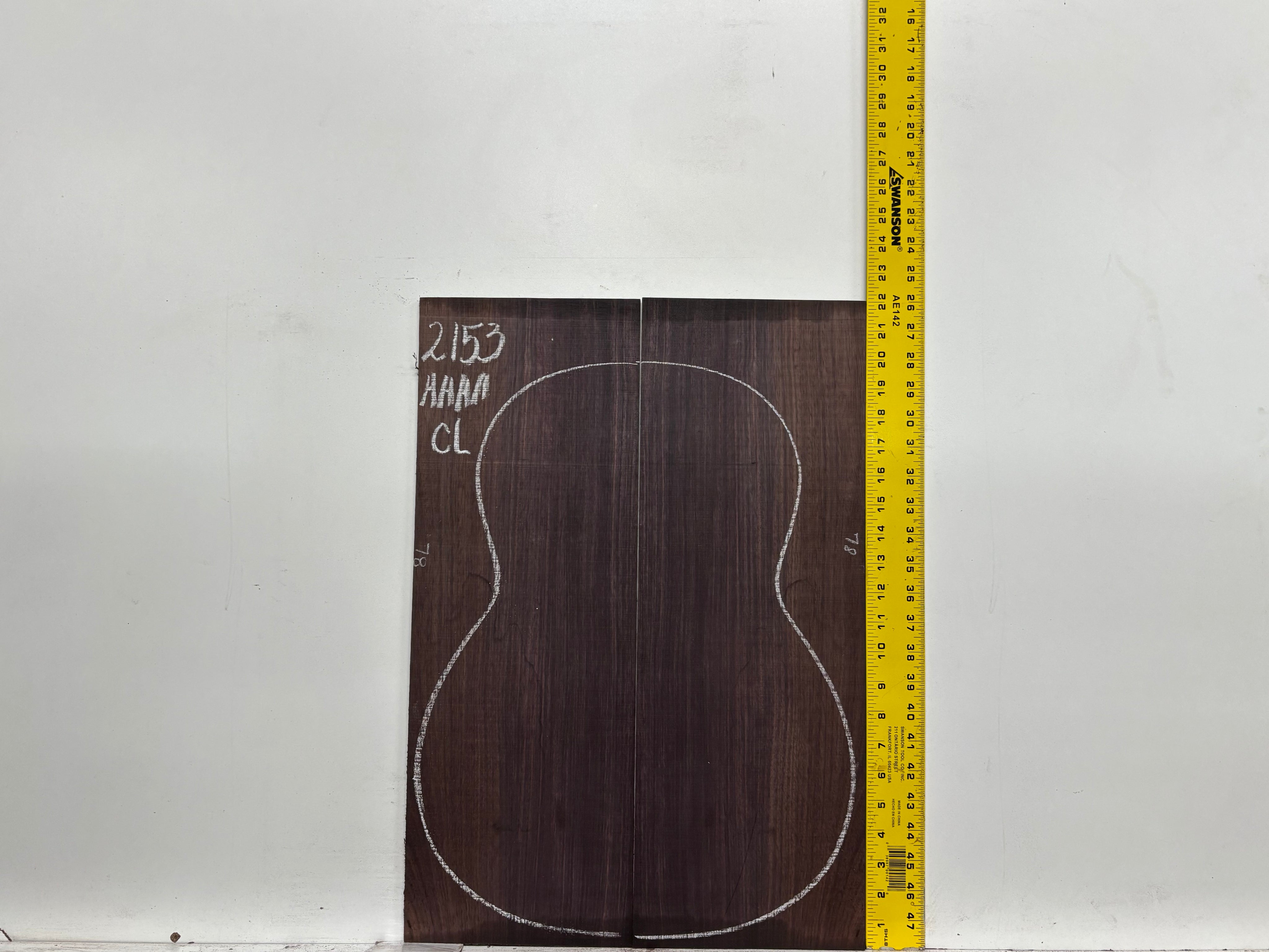 East Indian Rosewood Classical AAAA Grade Guitar Back & Side Set #2153 - Exotic Wood Zone
