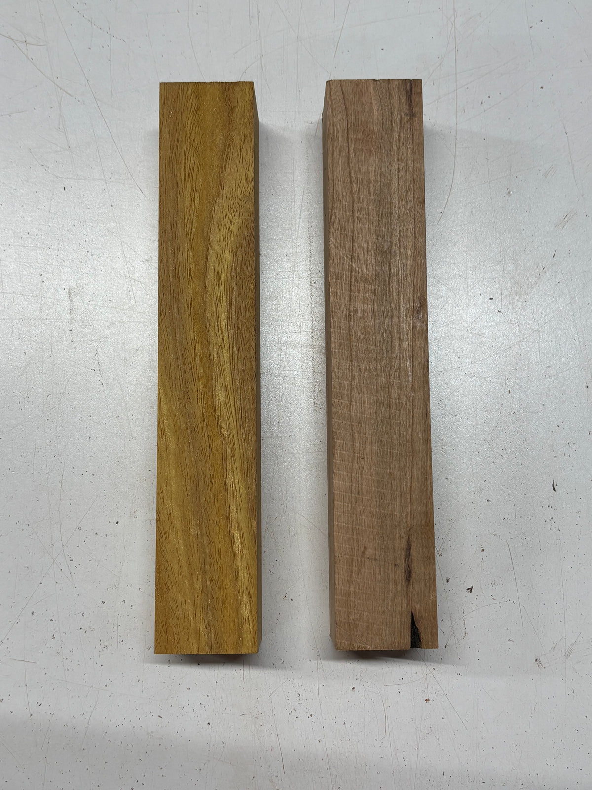 2 Pack 2 Species Cherry + Osage Orange Turning Wood Blanks 11" x 1-7/8" x 1-7/8" #7916 - Exotic Wood Zone