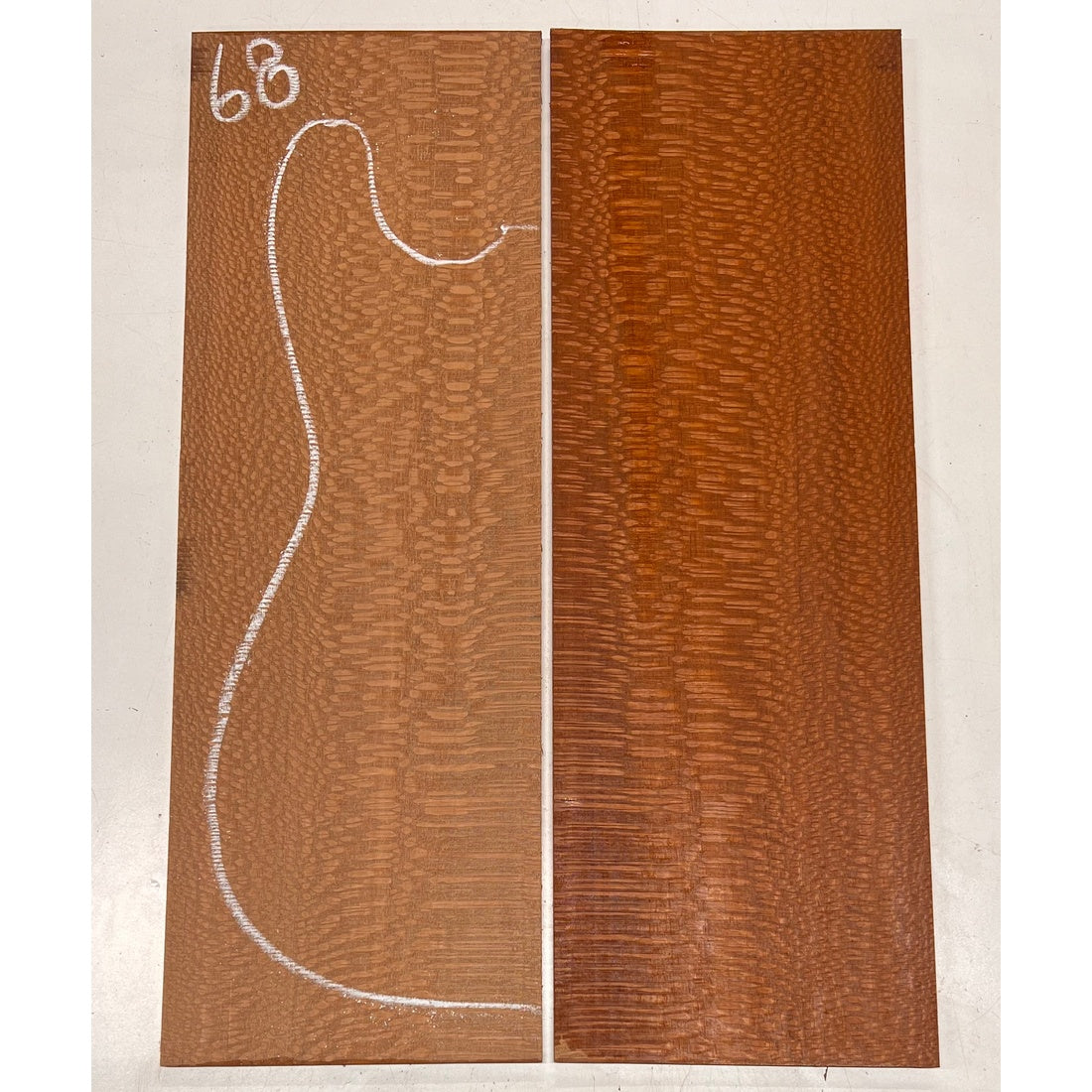 Leopardwood Bookmatched Guitar Drop Tops 21" x 7-1/4" x 1/4" #68 - Exotic Wood Zone - Buy online Across USA 