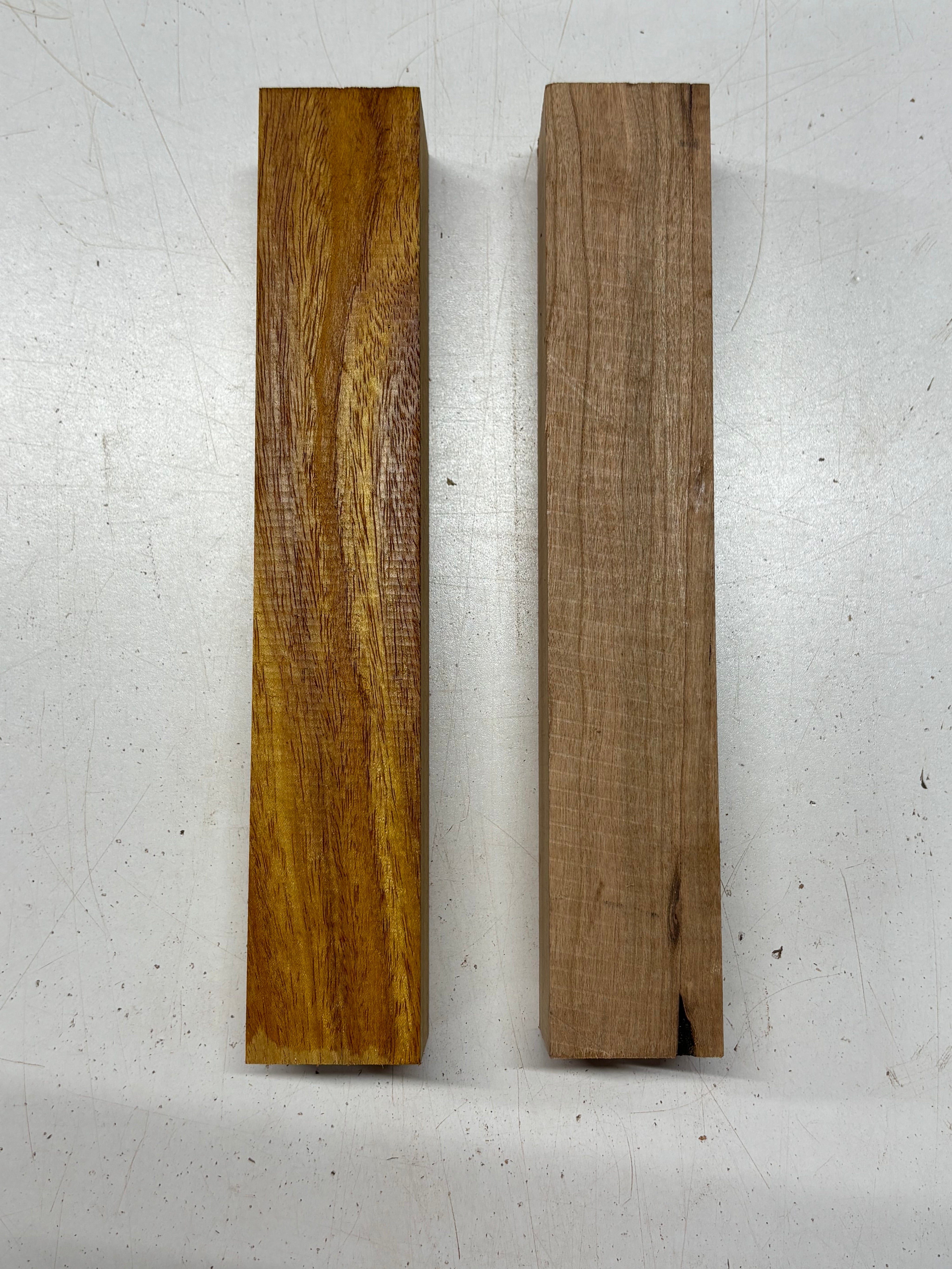 2 Pack 2 Species Cherry + Osage Orange Turning Wood Blanks 11" x 1-7/8" x 1-7/8" #7916 - Exotic Wood Zone