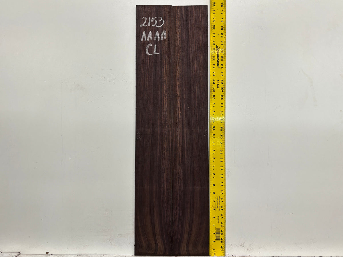East Indian Rosewood Classical AAAA Grade Guitar Back & Side Set #2153 - Exotic Wood Zone