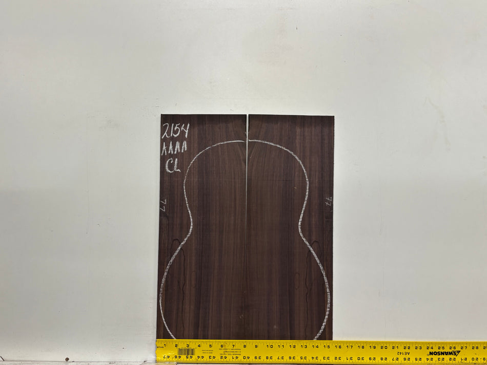 East Indian Rosewood Classical AAAA Grade Guitar Back & Side Set #2154 - Exotic Wood Zone