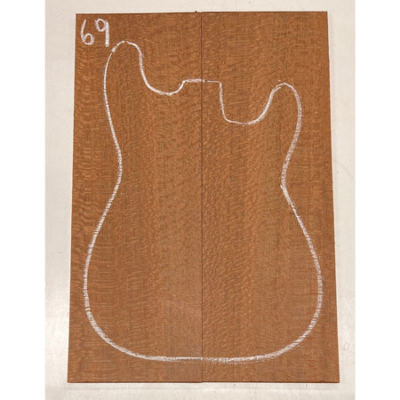 Leopardwood Bookmatched Guitar Drop Tops 21" x 7-1/4" x 1/4" #69 - Exotic Wood Zone - Buy online Across USA 