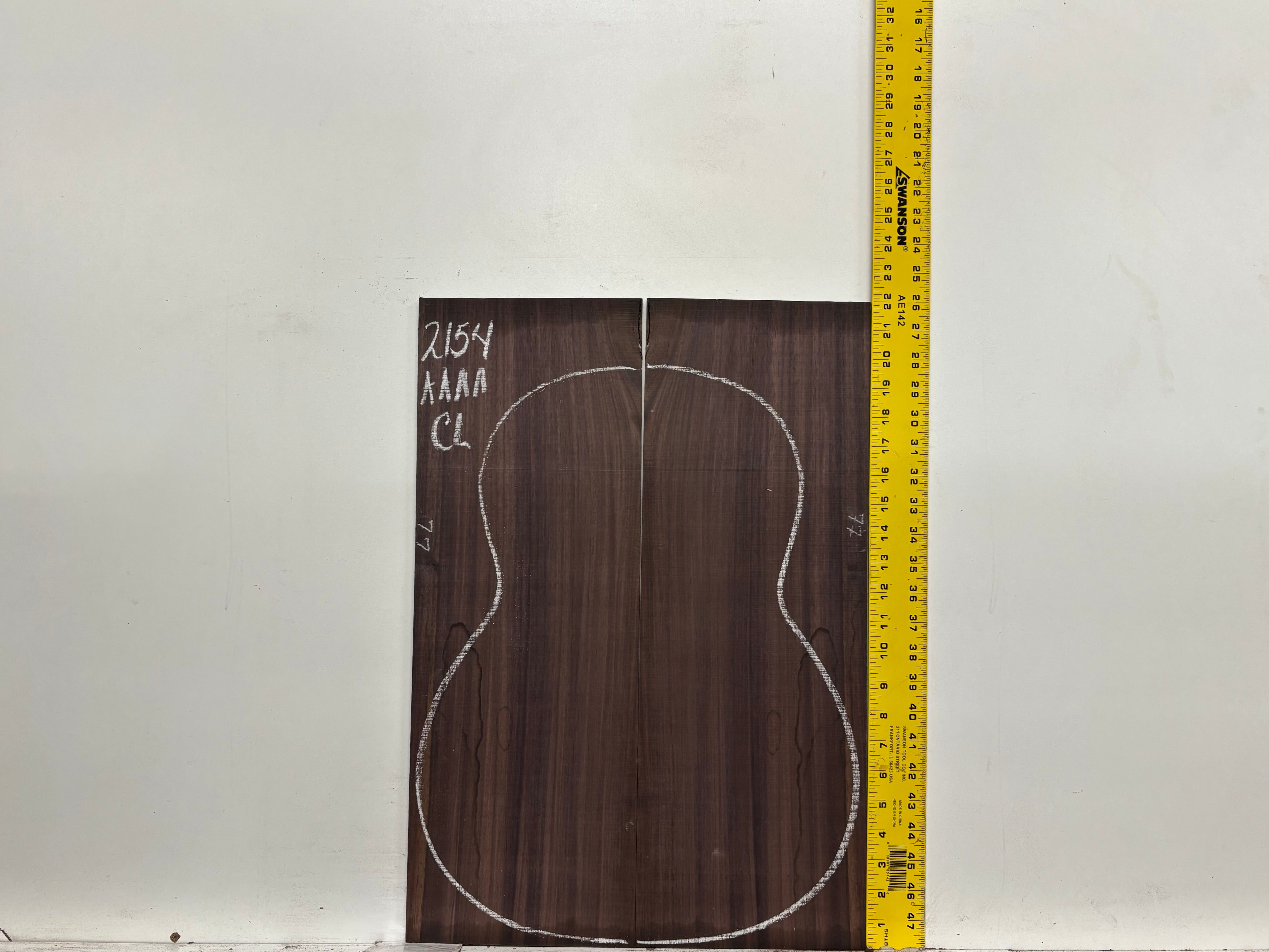 East Indian Rosewood Classical AAAA Grade Guitar Back & Side Set #2154 - Exotic Wood Zone