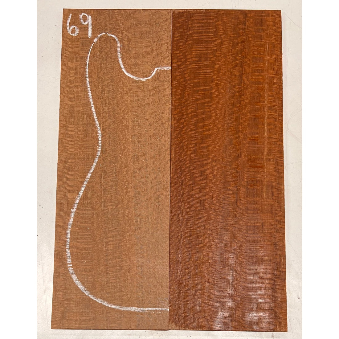 Leopardwood Bookmatched Guitar Drop Tops 21" x 7-1/4" x 1/4" #69 - Exotic Wood Zone - Buy online Across USA 