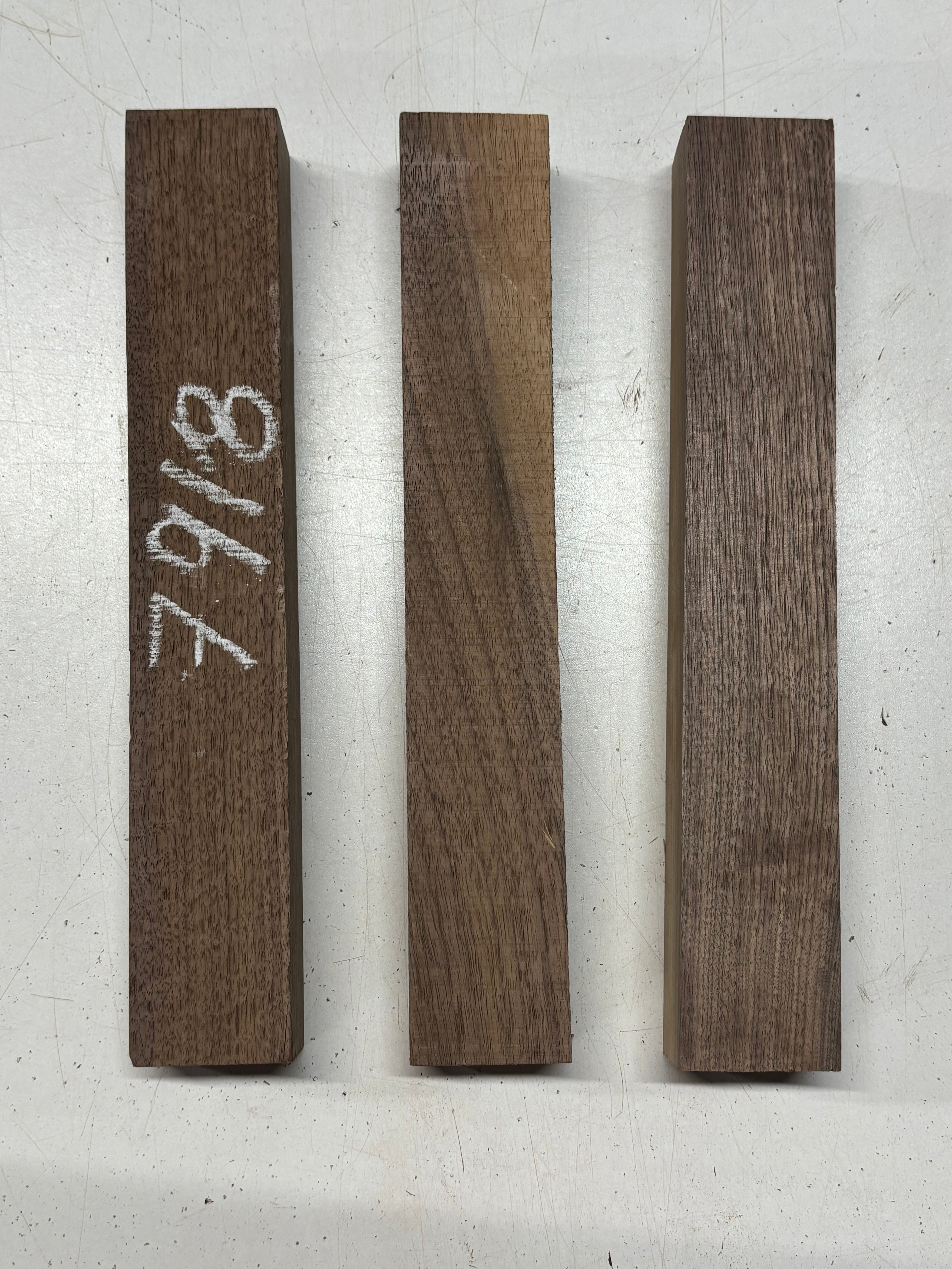 3 Pack Black Walnut Thin Stock Lumber 12" x 1-7/8" x 1-1/2" #7918 - Exotic Wood Zone