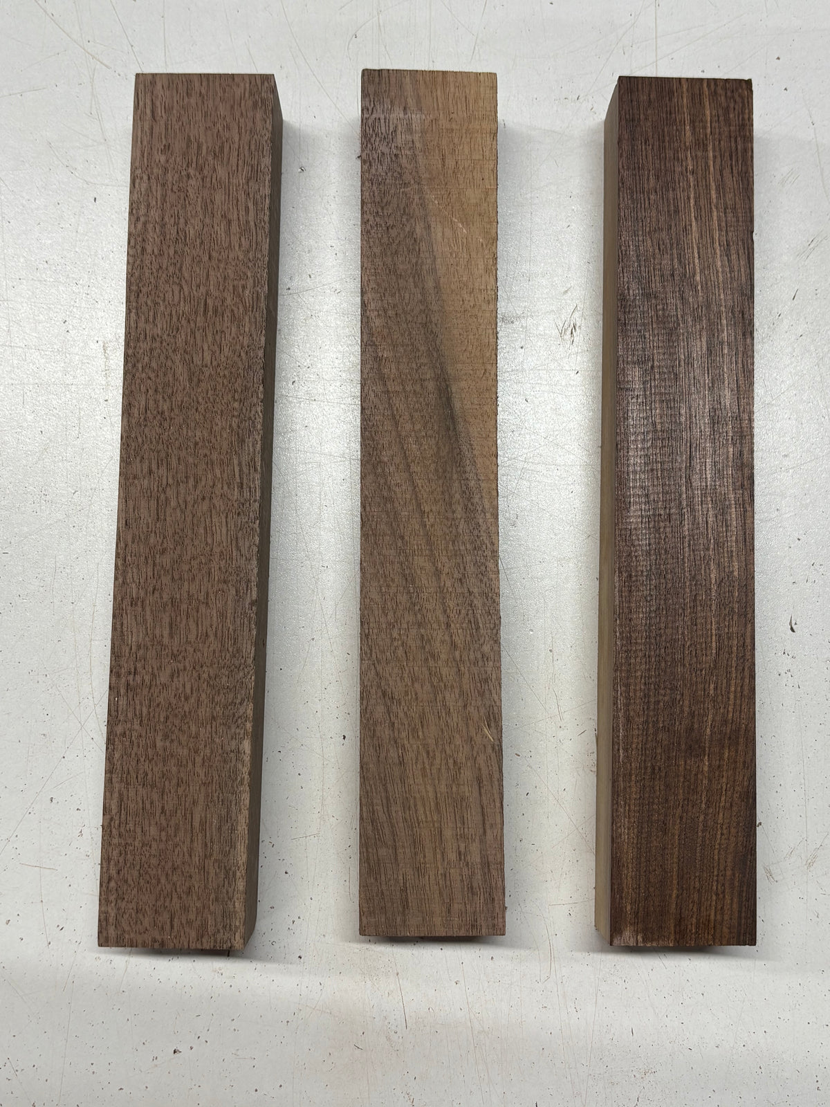 3 Pack Black Walnut Thin Stock Lumber 12" x 1-7/8" x 1-1/2" #7918 - Exotic Wood Zone