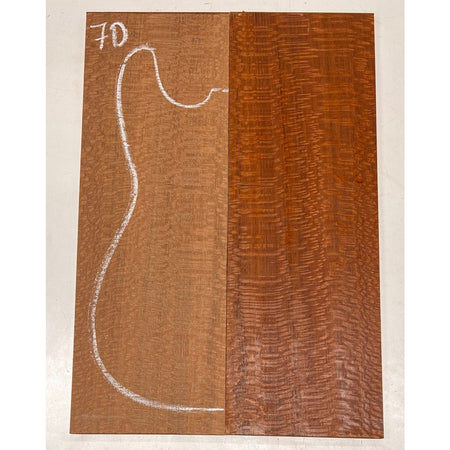 Leopardwood Bookmatched Guitar Drop Tops 21" x 7-1/4" x 1/4" #70 - Exotic Wood Zone - Buy online Across USA 