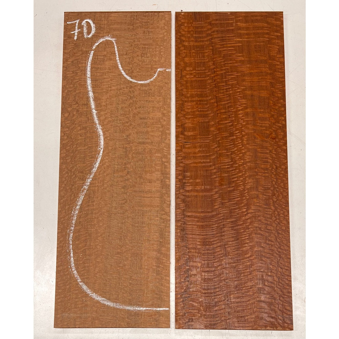 Leopardwood Bookmatched Guitar Drop Tops 21" x 7-1/4" x 1/4" #70 - Exotic Wood Zone - Buy online Across USA 