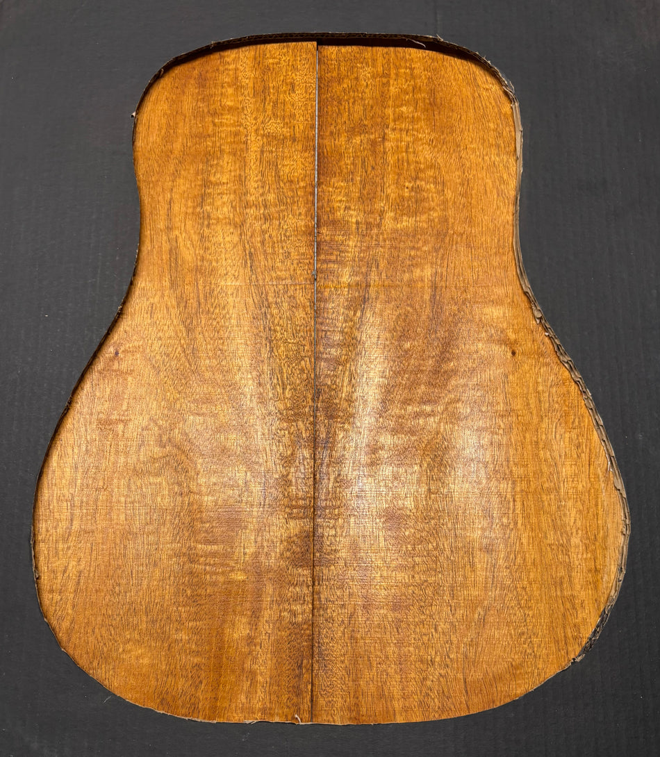 Flame Genuine Mahogany Dreadnought Guitar Back & Side Set #4049