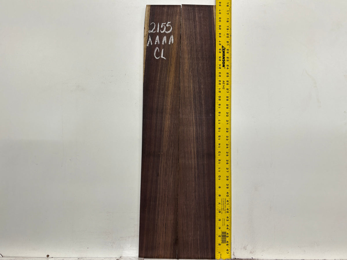 East Indian Rosewood Classical AAAA Grade Guitar Back & Side Set #2155 - Exotic Wood Zone