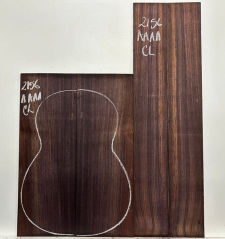 East Indian Rosewood Classical AAAA Grade Guitar Back & Side Set #2156 - Exotic Wood Zone