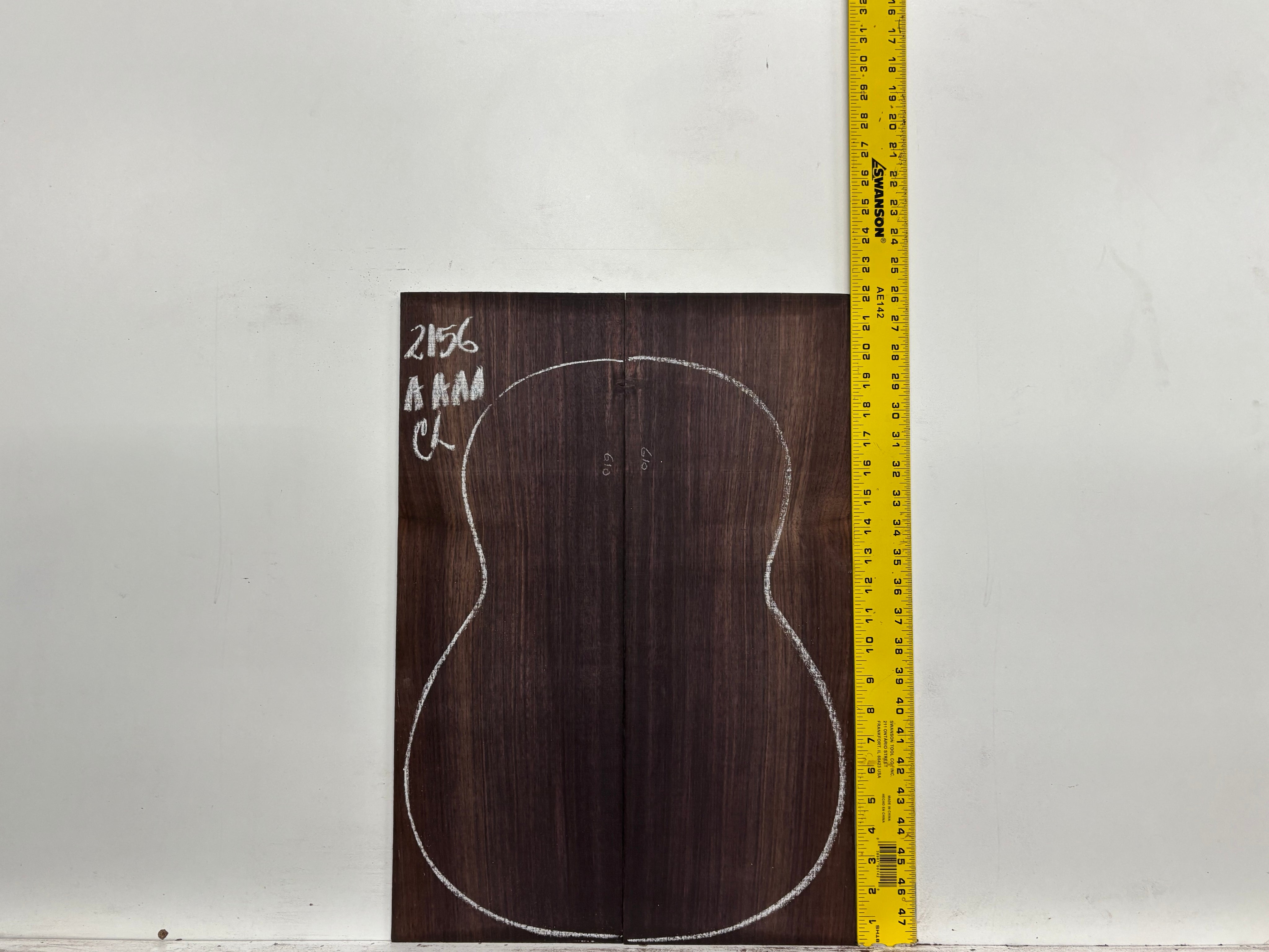 East Indian Rosewood Classical AAAA Grade Guitar Back & Side Set #2156 - Exotic Wood Zone