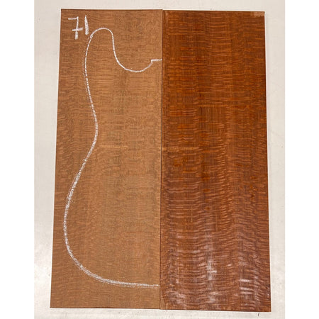 Leopardwood Bookmatched Guitar Drop Tops 21" x 7-1/4" x 1/4" #71 - Exotic Wood Zone - Buy online Across USA 