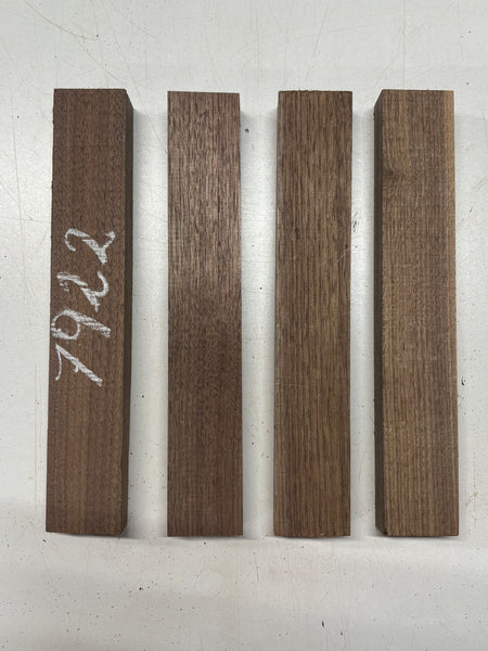 4 Pack, Black Walnut Thin Stock Lumber 12" x 1-7/8" 1-1/4" #7922 - Exotic Wood Zone
