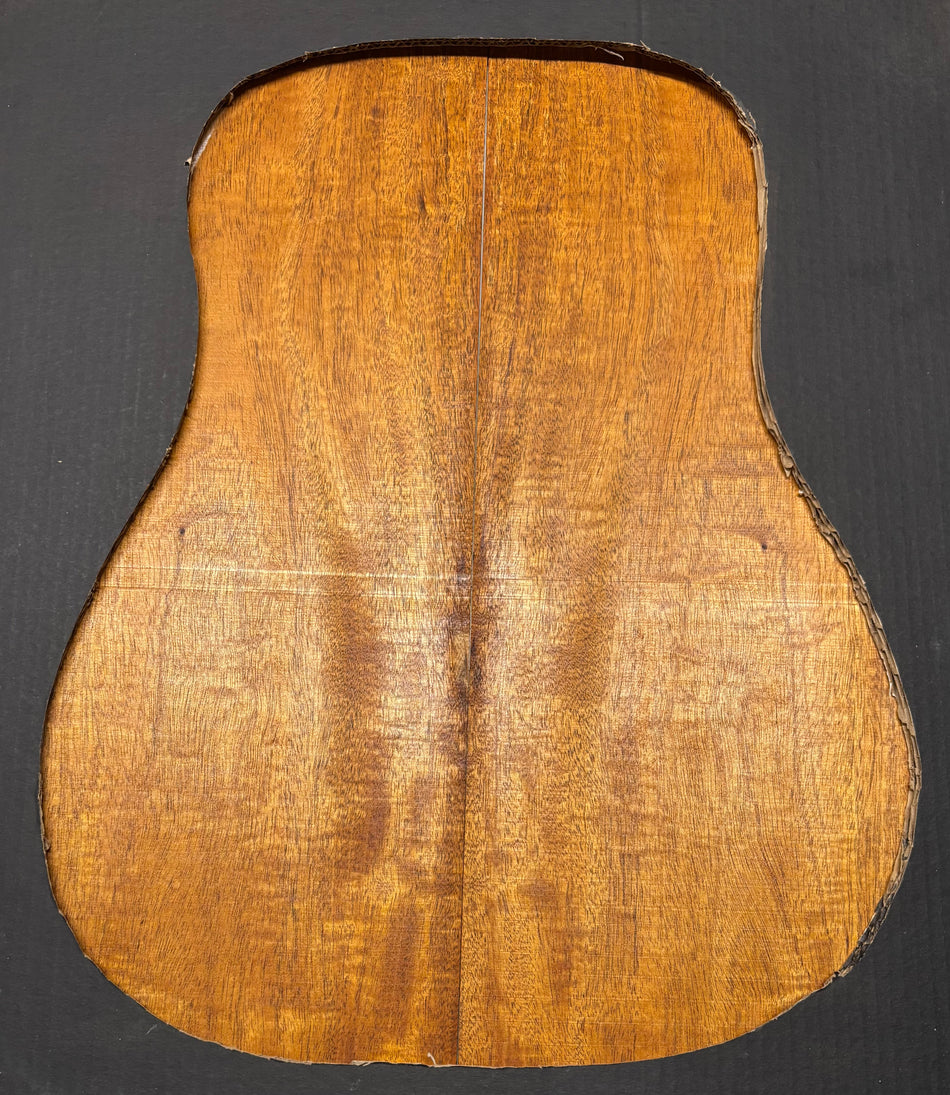 Flame Genuine Mahogany Dreadnought Guitar Back & Side Set #4050