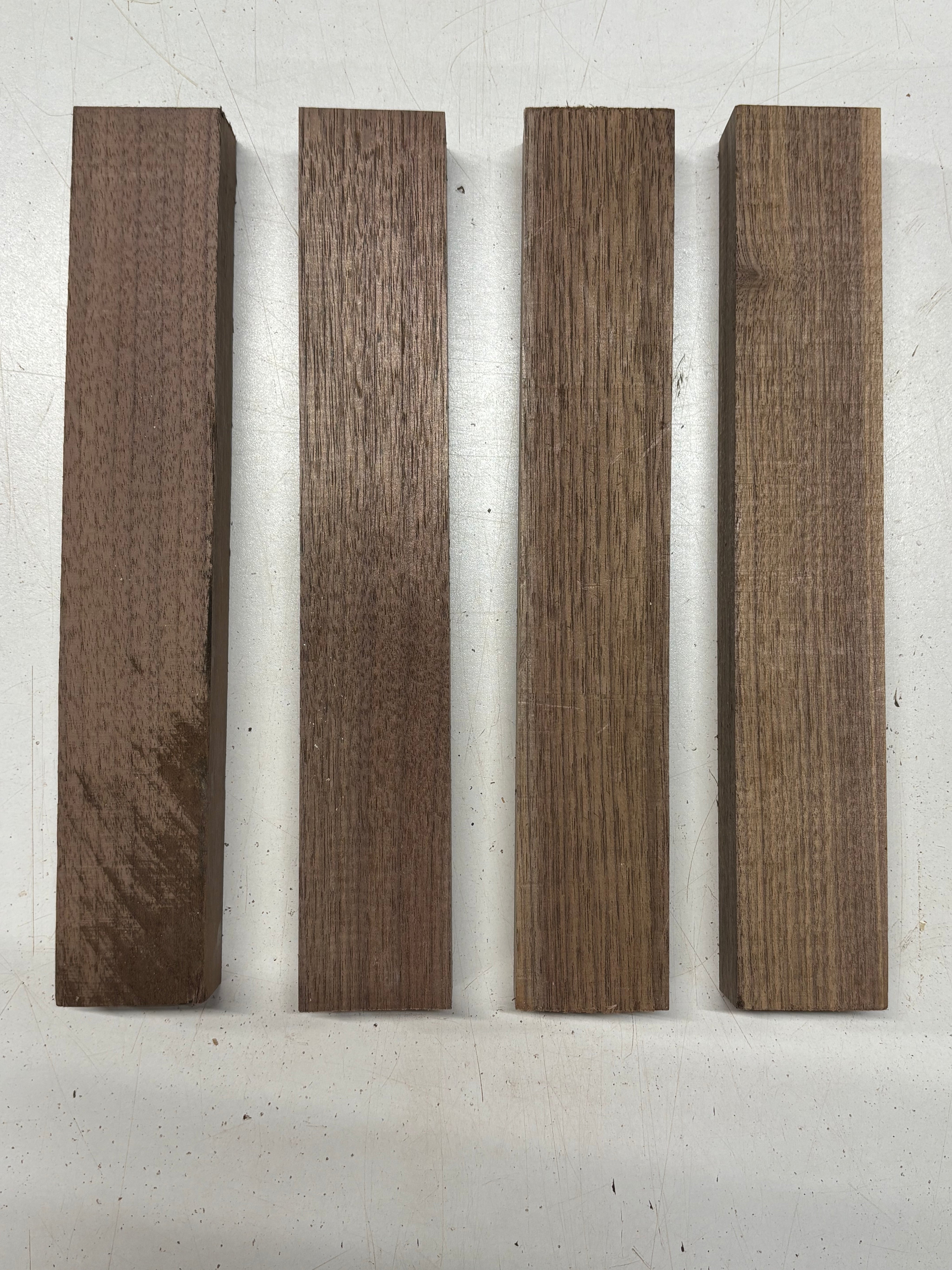 4 Pack, Black Walnut Thin Stock Lumber 12" x 1-7/8" 1-1/4" #7922 - Exotic Wood Zone