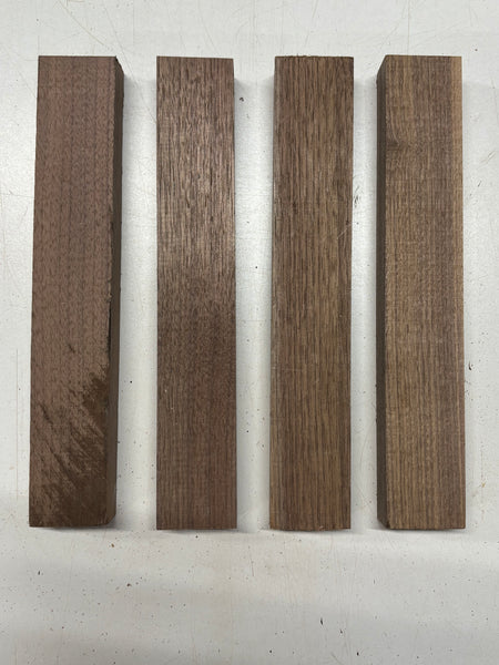 4 Pack, Black Walnut Thin Stock Lumber 12" x 1-7/8" 1-1/4" #7922 - Exotic Wood Zone